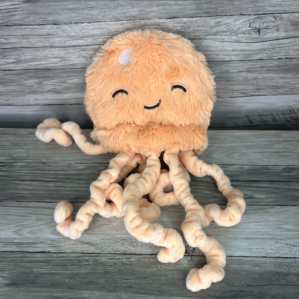 Slumberkins Mini Jellyfish Plush Peach Stuffed Animal Coral Peach Orange